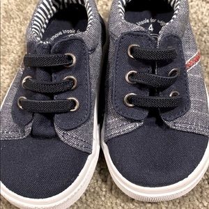 Little boys navy blue casual shoe